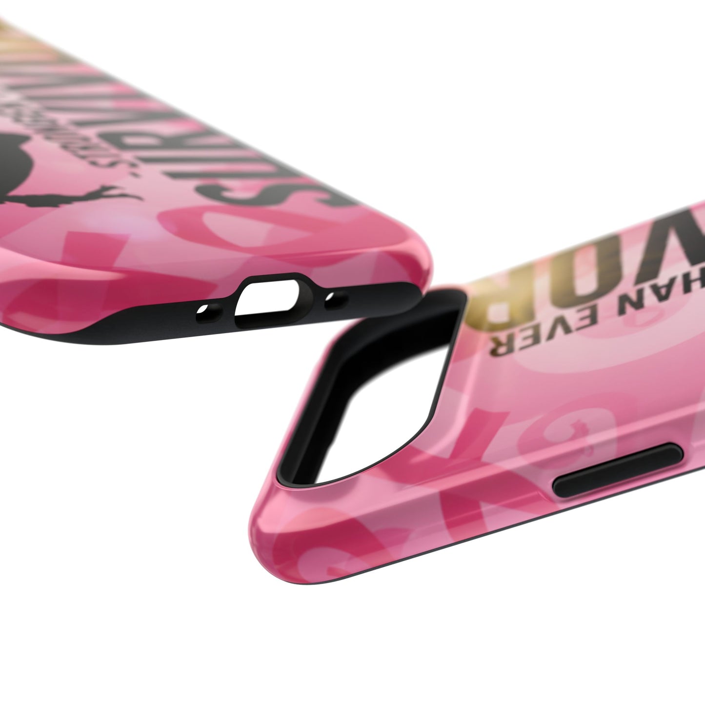 Survivor Impact-Resistant Phone Cases - Empowering, Stronger Than Ever, Gift for Fighters, Resilience Decor, Phone Protection