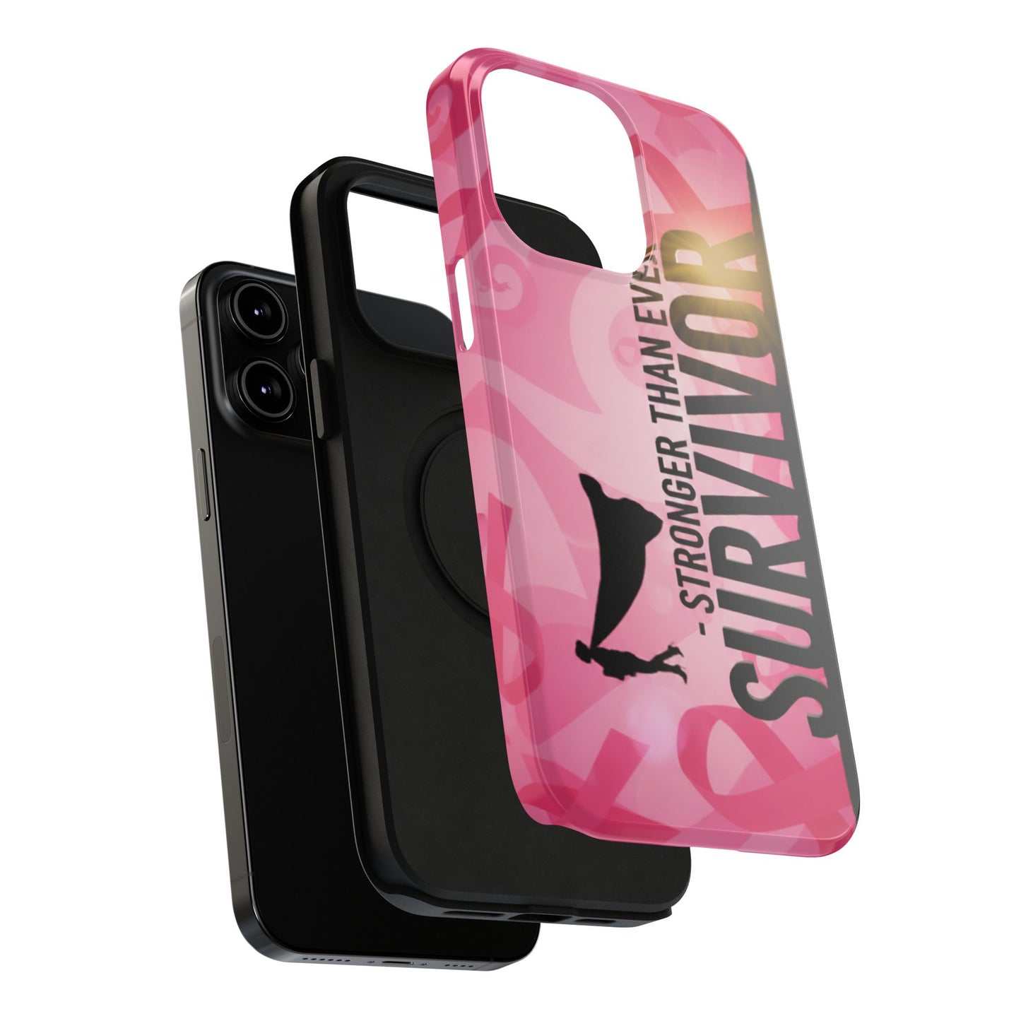 Survivor Impact-Resistant Phone Cases - Empowering, Stronger Than Ever, Gift for Fighters, Resilience Decor, Phone Protection