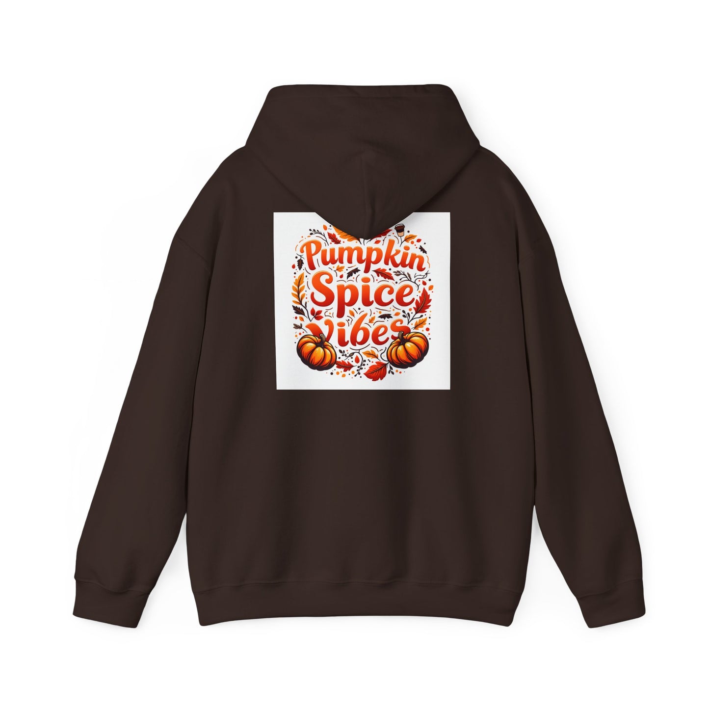Pumpkin Spice Vibes Hoodie, Fall Fashion, Cozy Sweatshirt for Autumn, Graphic Hooded Sweatshirt, Halloween Gift, Pumpkin Lovers