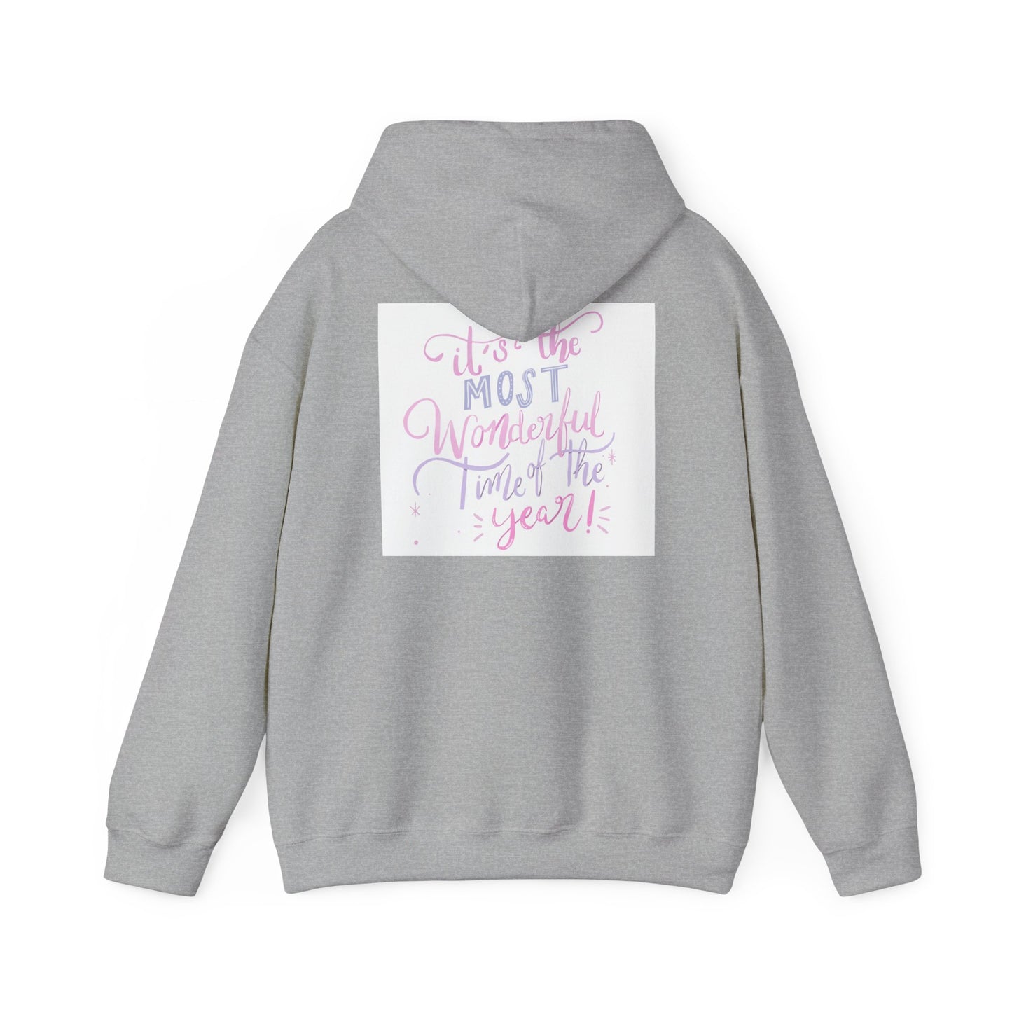 Hoodie — "It's the Most Wonderful Time of the Year" Pastel Holiday Hoodie