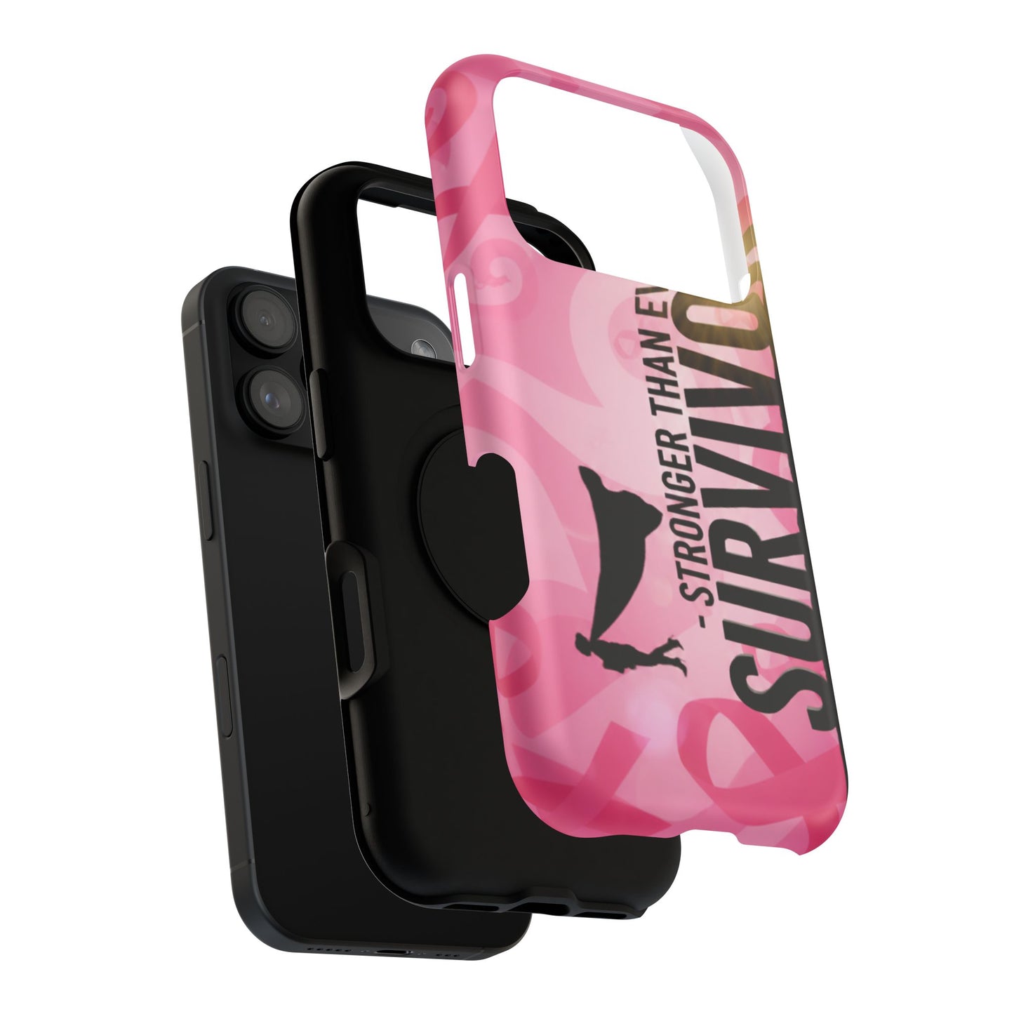 Survivor Impact-Resistant Phone Cases - Empowering, Stronger Than Ever, Gift for Fighters, Resilience Decor, Phone Protection