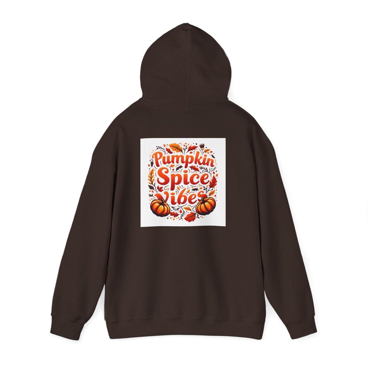 Pumpkin Spice Vibes Hoodie, Fall Fashion, Cozy Sweatshirt for Autumn, Graphic Hooded Sweatshirt, Halloween Gift, Pumpkin Lovers