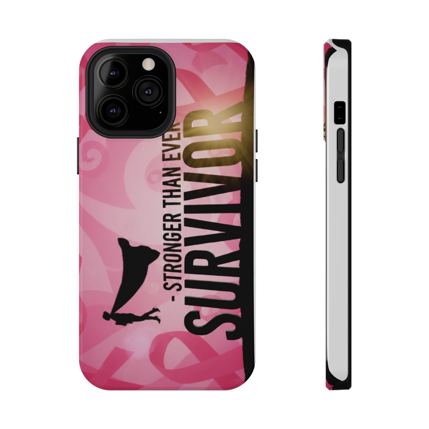 Survivor Impact-Resistant Phone Cases - Empowering, Stronger Than Ever, Gift for Fighters, Resilience Decor, Phone Protection