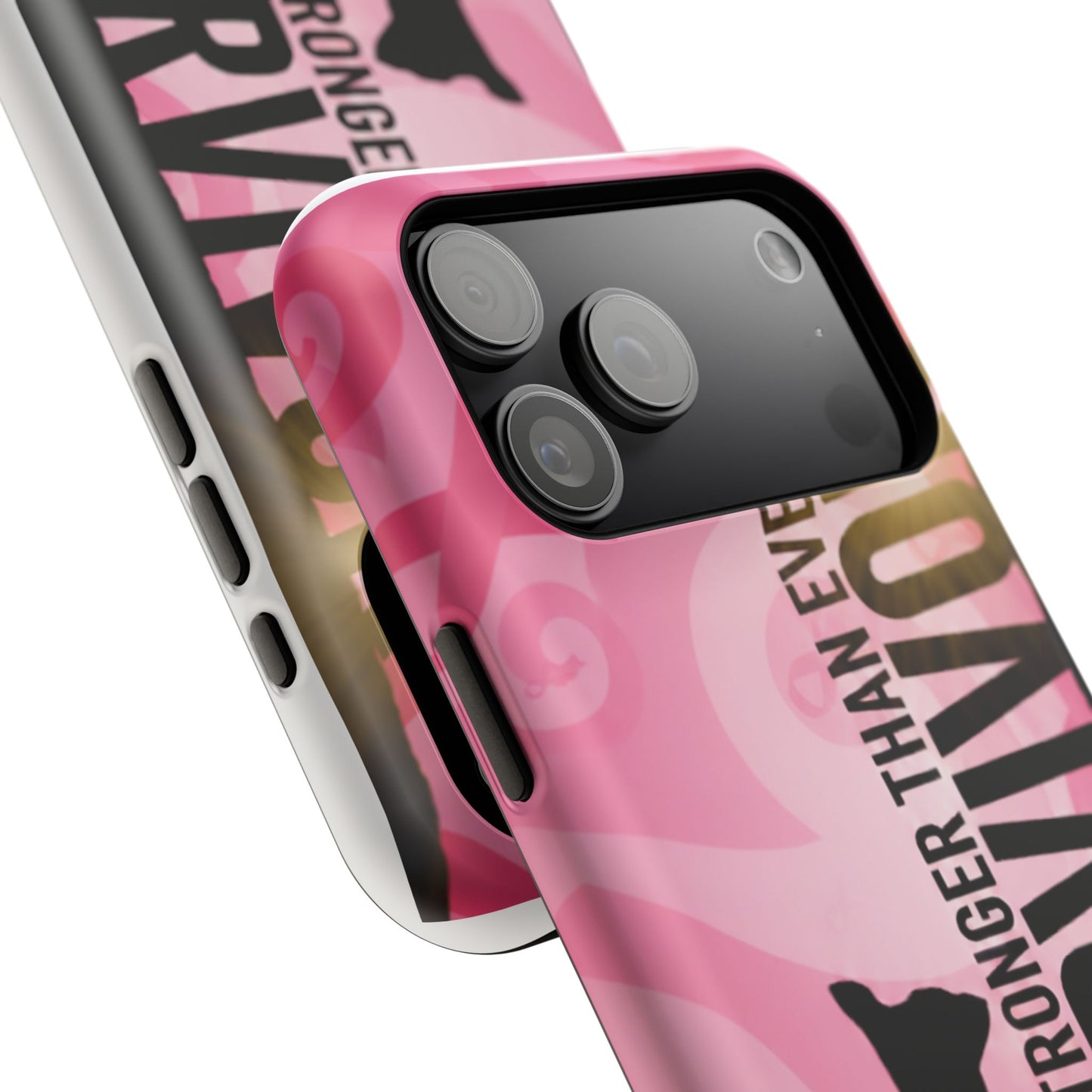 Survivor Impact-Resistant Phone Cases - Empowering, Stronger Than Ever, Gift for Fighters, Resilience Decor, Phone Protection