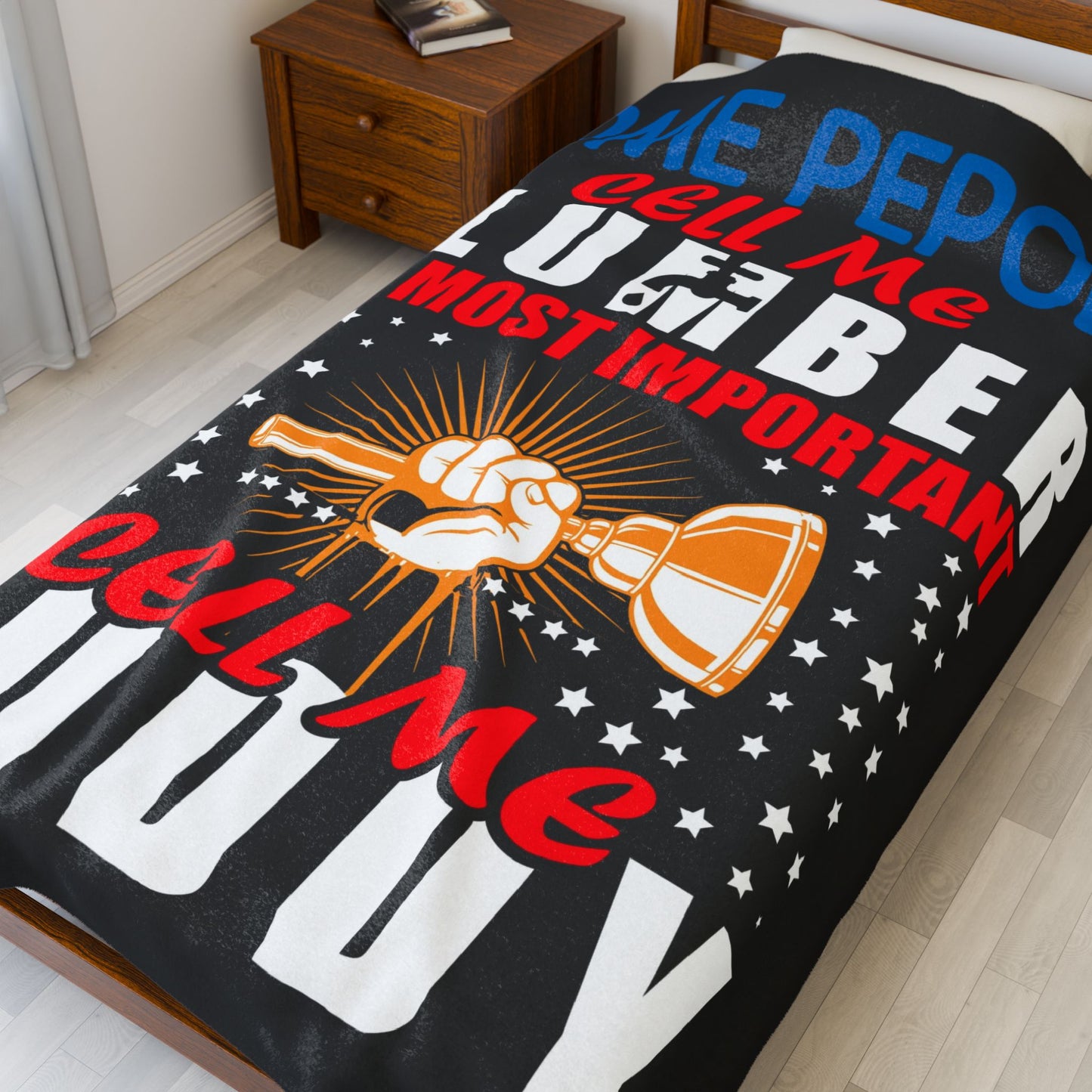 Plumber Motivational Plush Blanket, Cozy Home Decor for Plumbers, Funny Gift for Birthdays, Father's Day, Housewarming, Cozy Night In