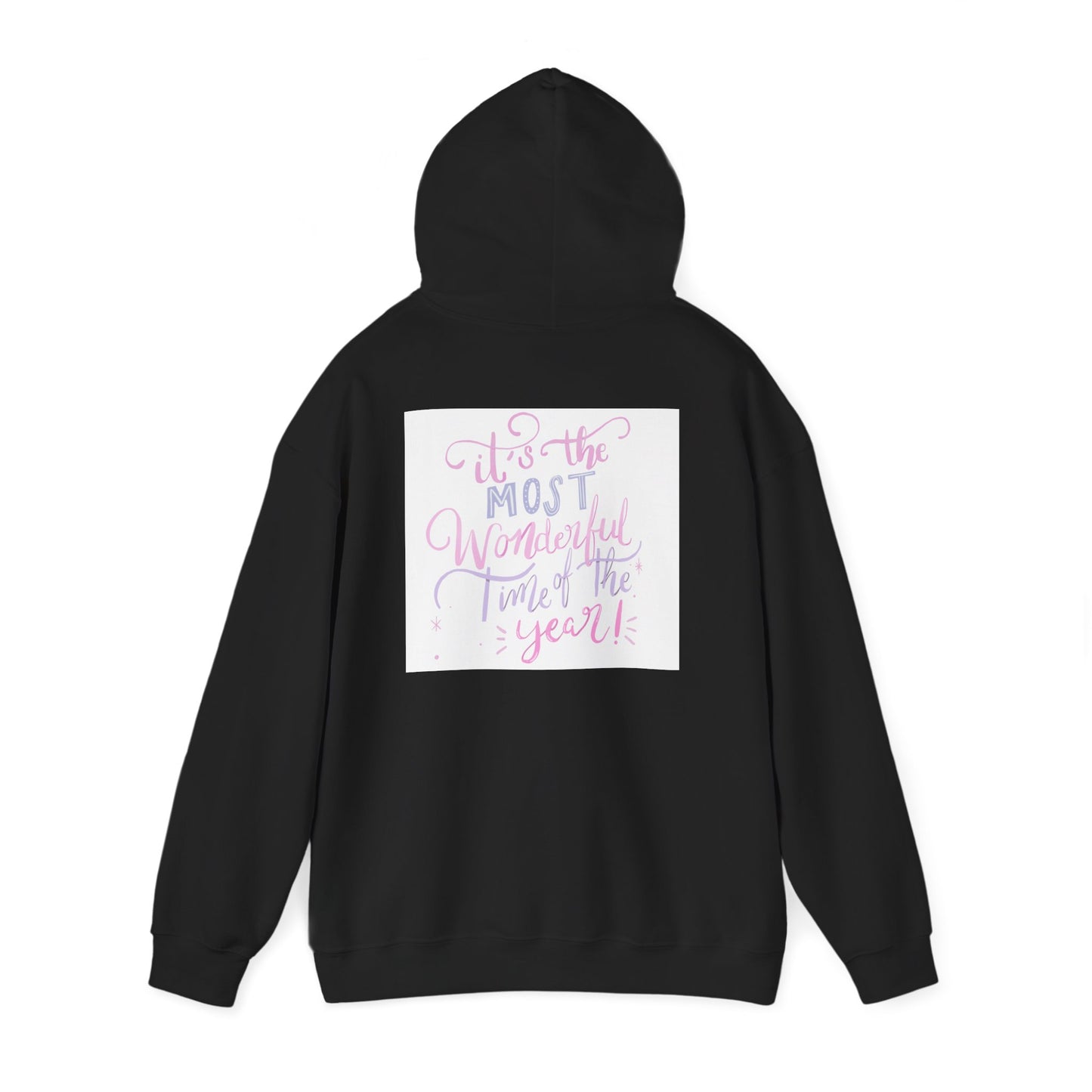 Hoodie — "It's the Most Wonderful Time of the Year" Pastel Holiday Hoodie