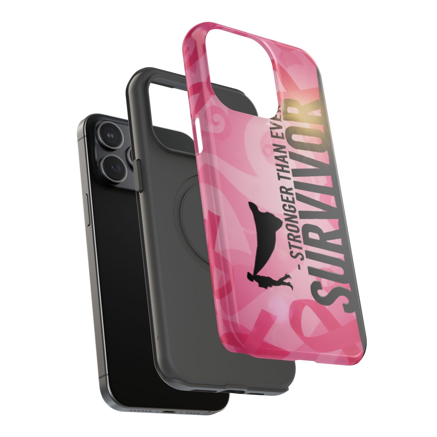 Survivor Impact-Resistant Phone Cases - Empowering, Stronger Than Ever, Gift for Fighters, Resilience Decor, Phone Protection