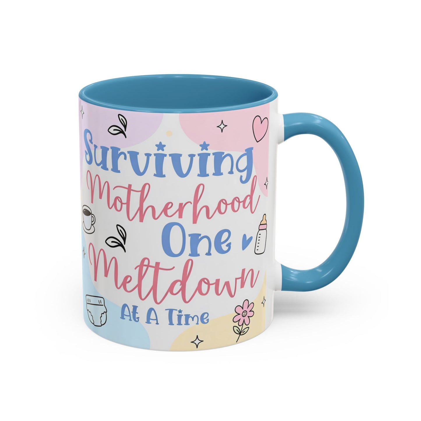 Surviving Motherhood One Meltdown at a Time Coffee Mug
