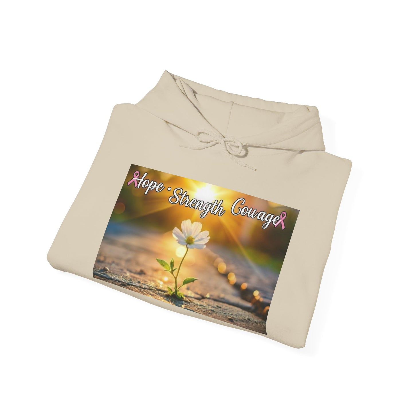 Breast Cancer Awareness Hooded Sweatshirt, Fight Against Cancer, Support Survivors, Gift for Her, Motivational Apparel, Cozy Hoodie