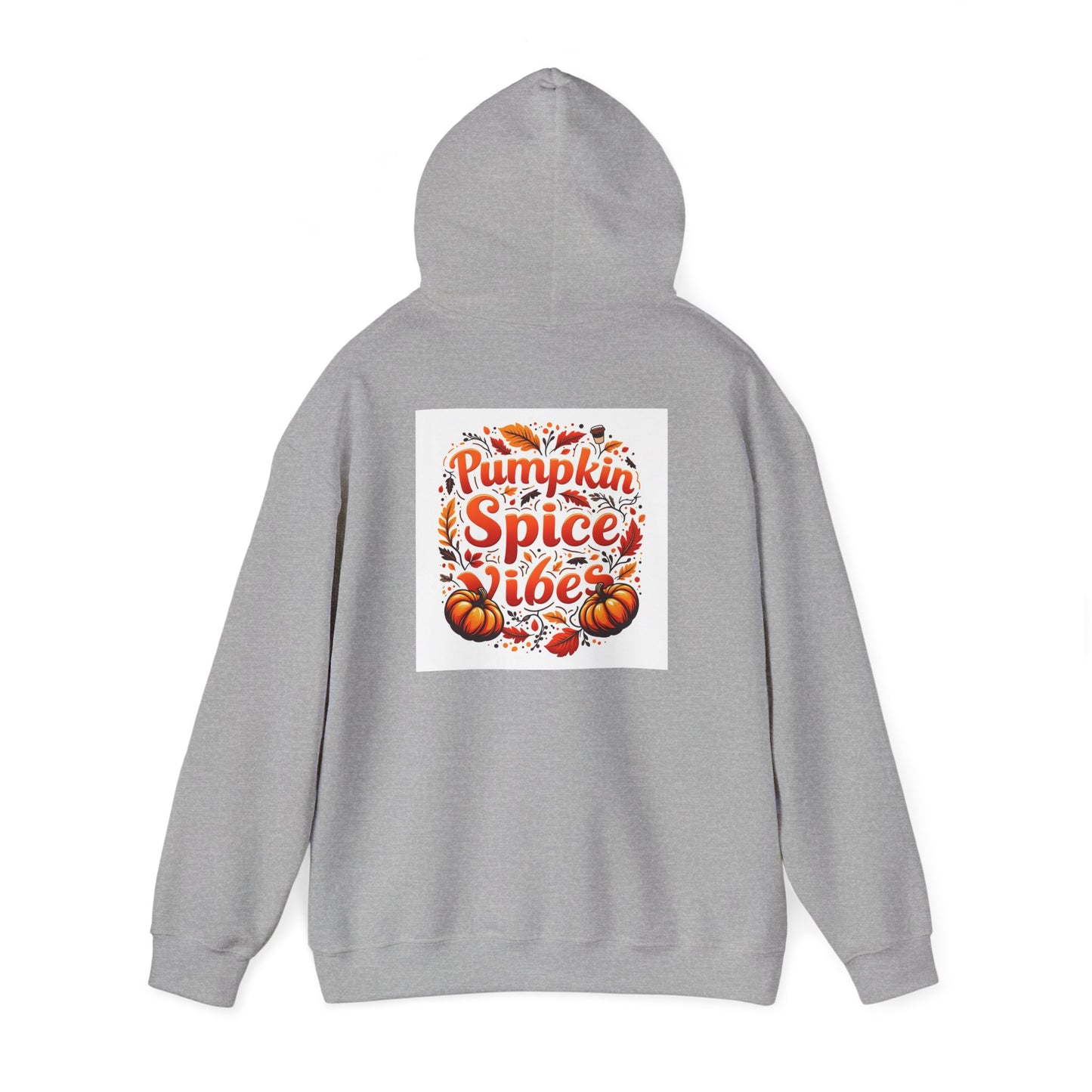 Pumpkin Spice Vibes Hoodie, Fall Fashion, Cozy Sweatshirt for Autumn, Graphic Hooded Sweatshirt, Halloween Gift, Pumpkin Lovers