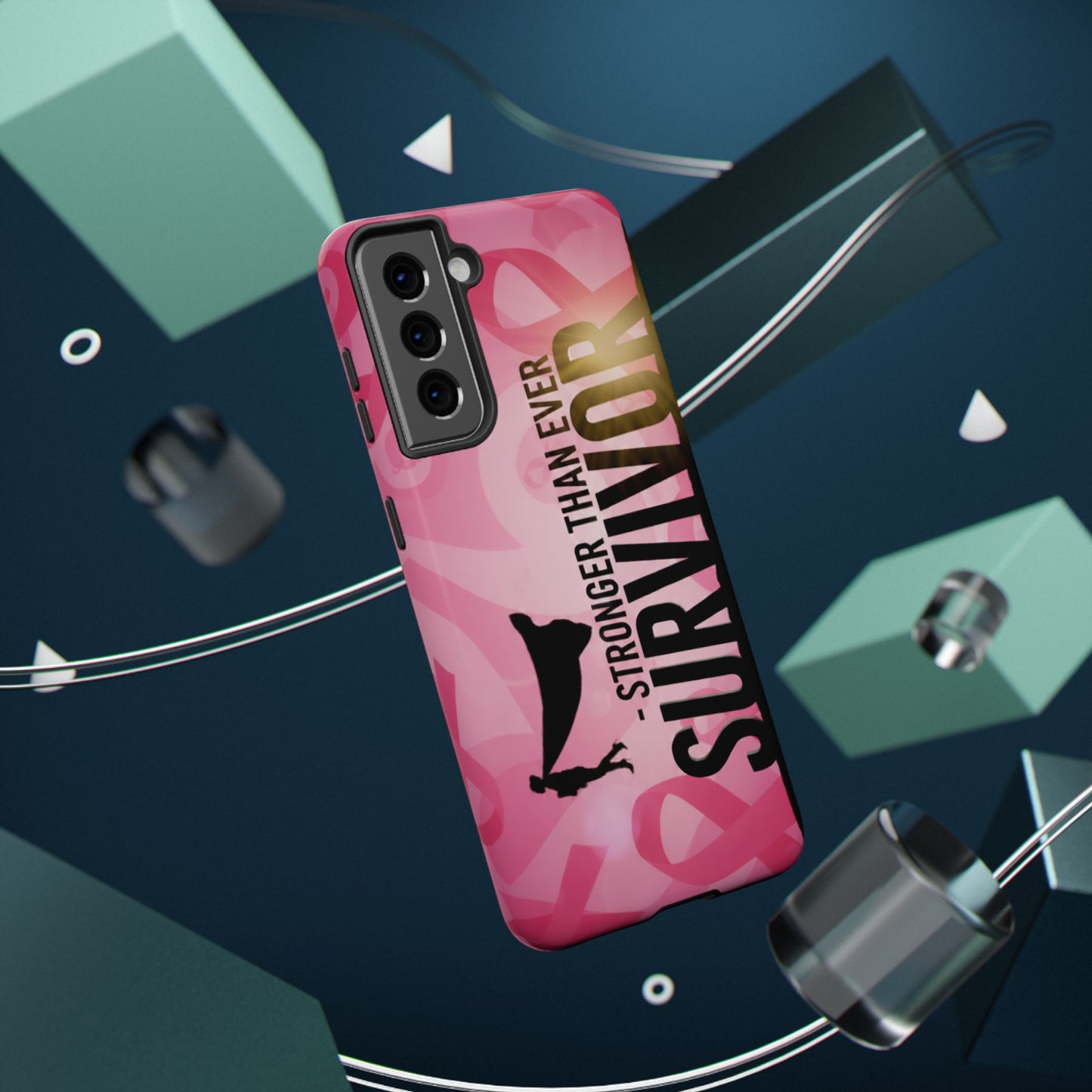 Survivor Impact-Resistant Phone Cases - Empowering, Stronger Than Ever, Gift for Fighters, Resilience Decor, Phone Protection