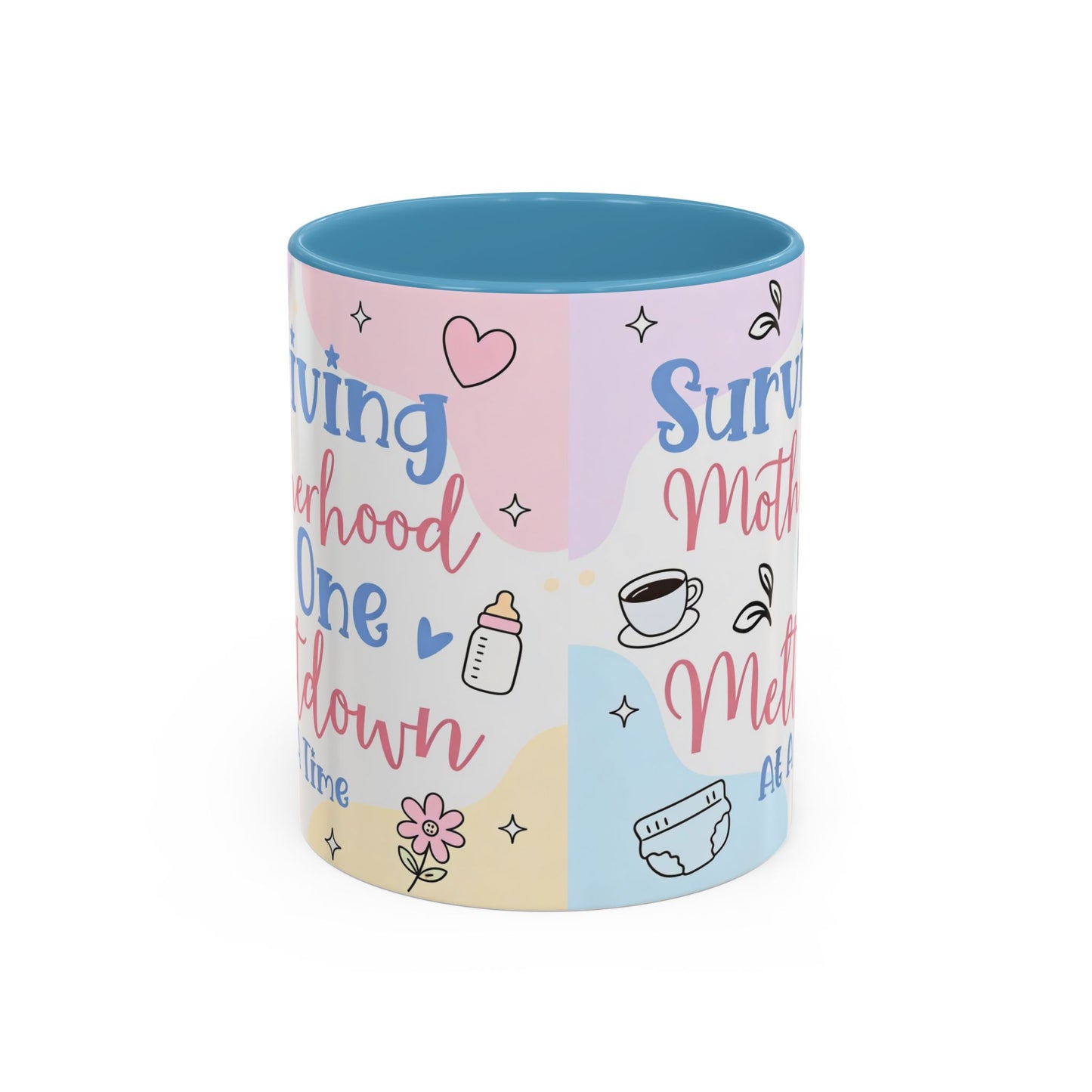 Surviving Motherhood One Meltdown at a Time Coffee Mug
