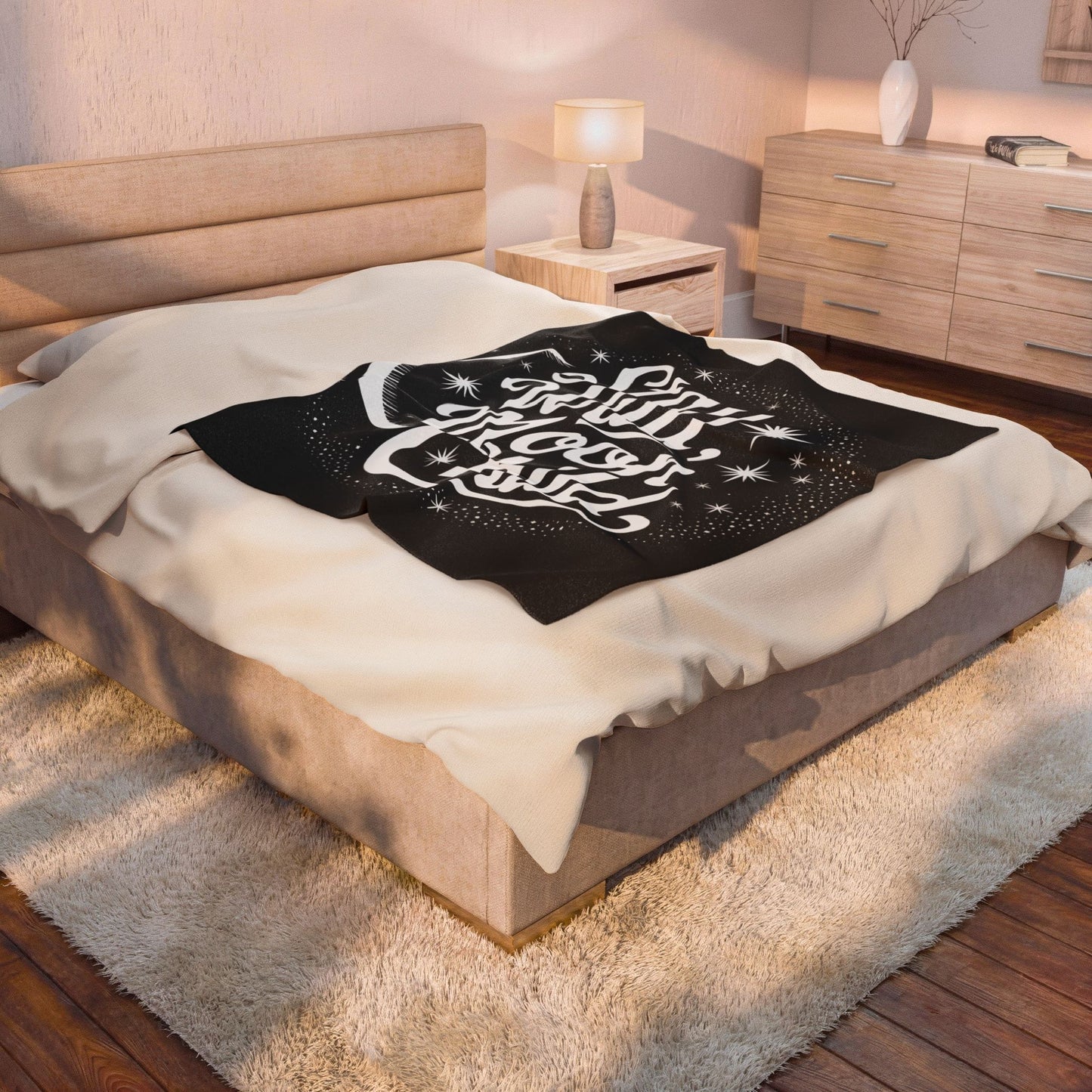 Moon Child Velveteen Plush Blanket