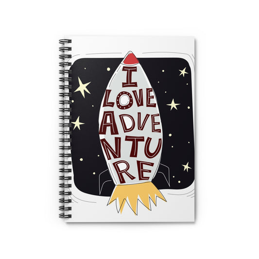 Adventure Rocket Spiral Notebook - Perfect for Students, Writers, Gifts, Travel Journals, School Supplies