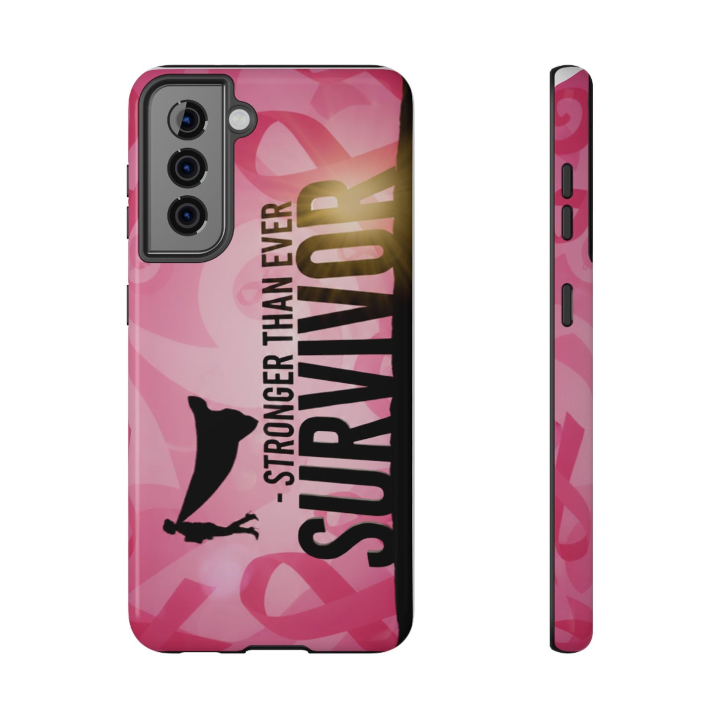 Survivor Impact-Resistant Phone Cases - Empowering, Stronger Than Ever, Gift for Fighters, Resilience Decor, Phone Protection