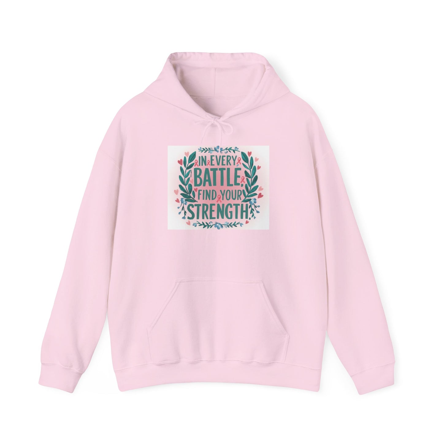 Inspirational Hoodie: Find Your Strength, Cozy Sweatshirt for Motivation, Unisex Pullover, Gift for Him/Her, Faith-Based Apparel