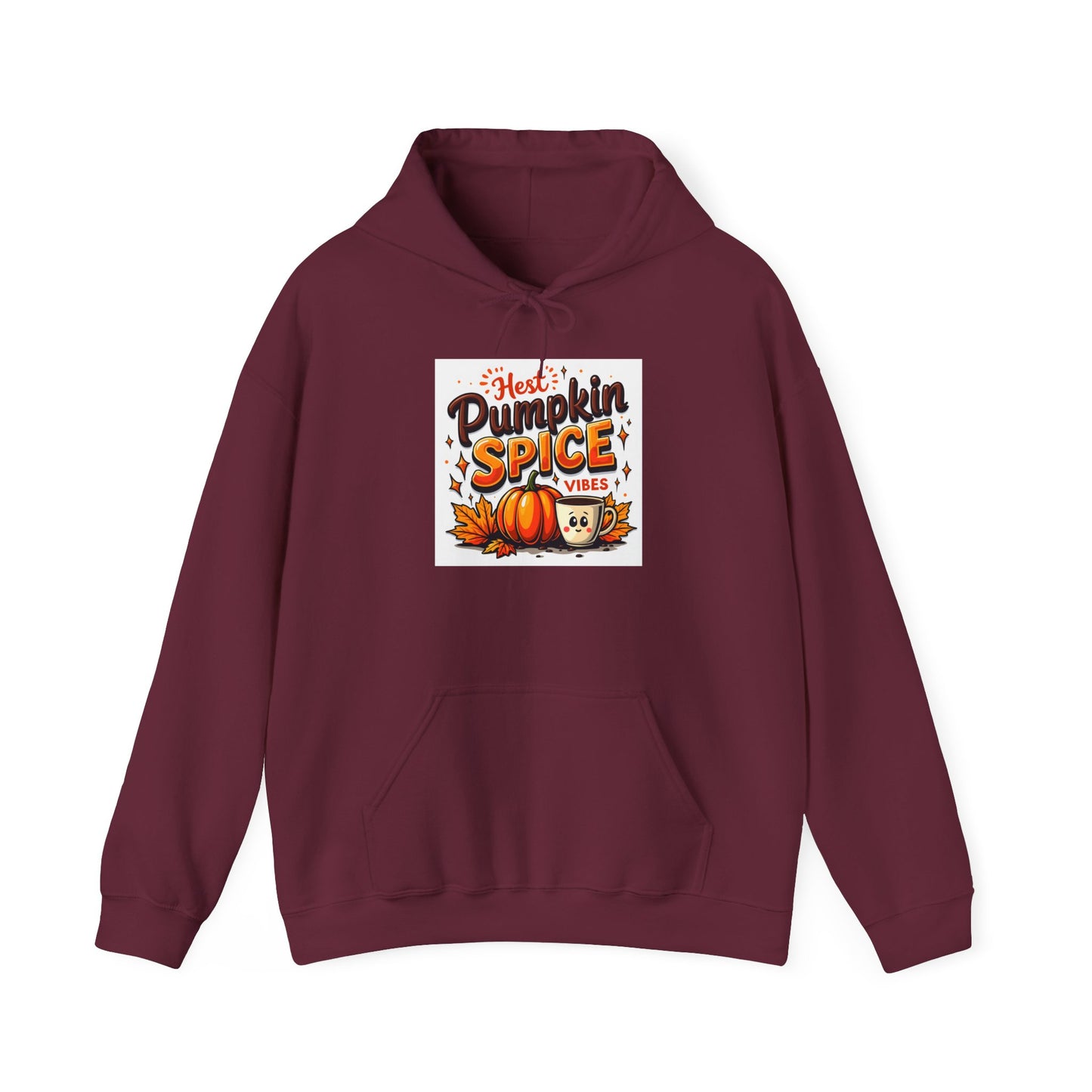 Cozy Pumpkin Spice Hoodie, Unisex Fall Sweatshirt, Autumn Vibes Apparel, Perfect for Halloween, Thanksgiving, Gift Idea