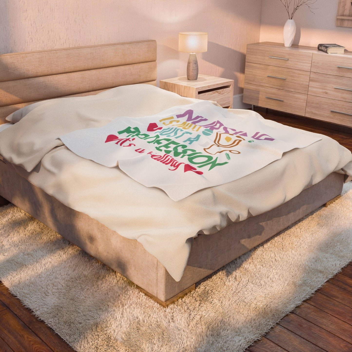 Nursing Calling Plush Blanket