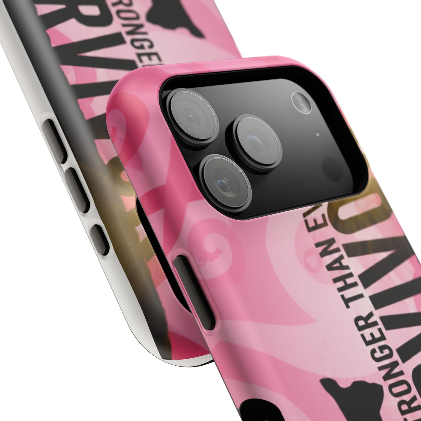 Survivor Impact-Resistant Phone Cases - Empowering, Stronger Than Ever, Gift for Fighters, Resilience Decor, Phone Protection