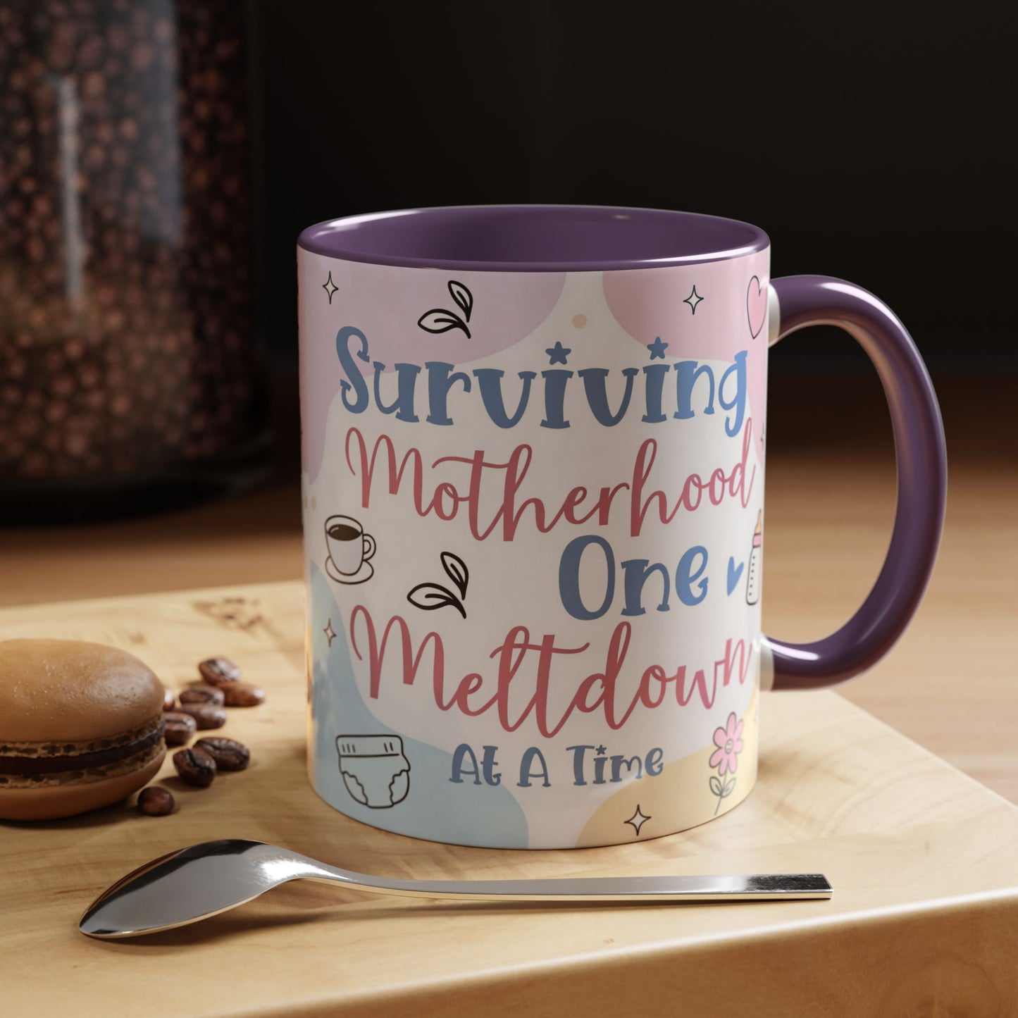 Surviving Motherhood One Meltdown at a Time Coffee Mug