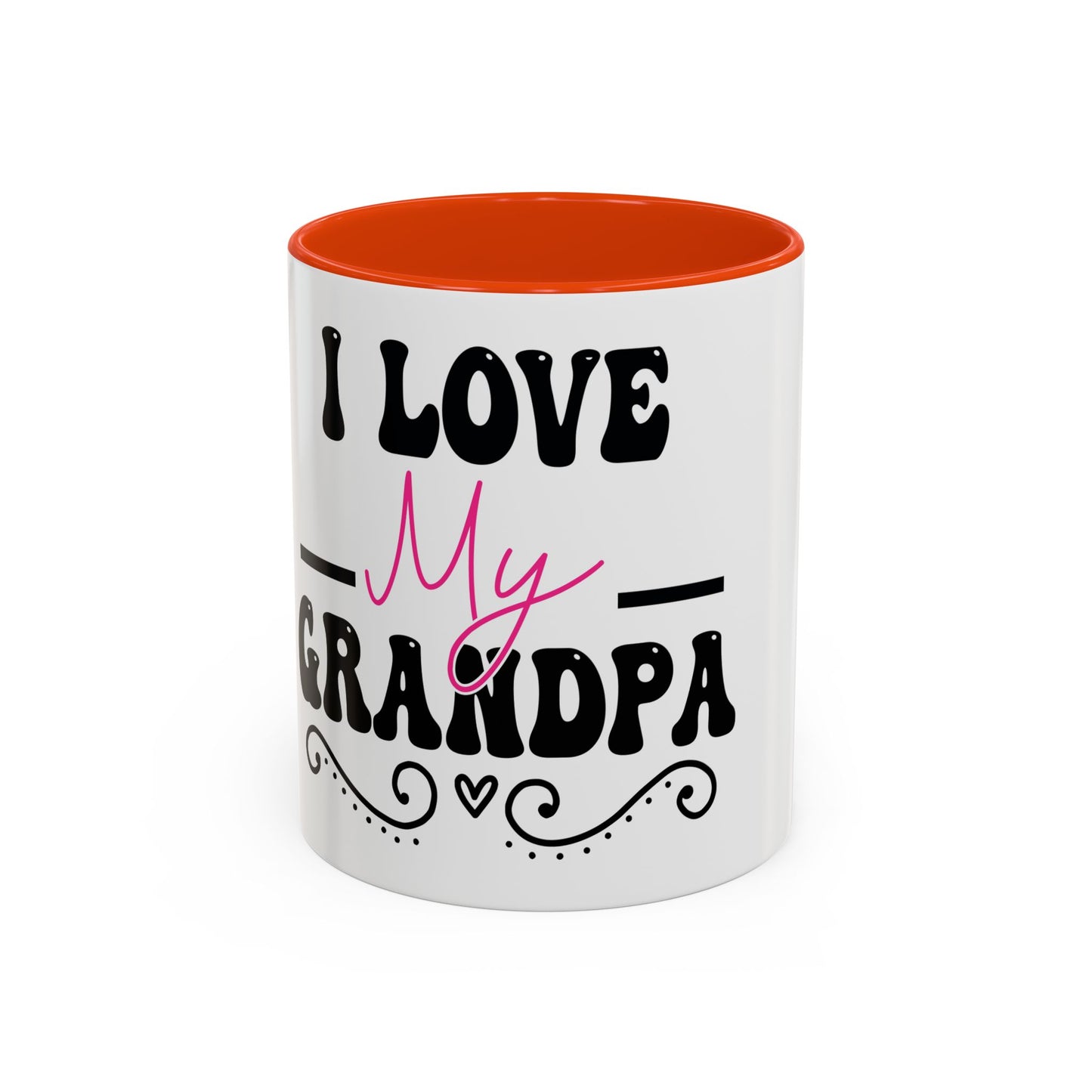 Colorful Grandpa Mug, Ceramic Coffee Cup, Gift for Grandpa, Father's Day Present, Personalized Mug, Family Gatherings