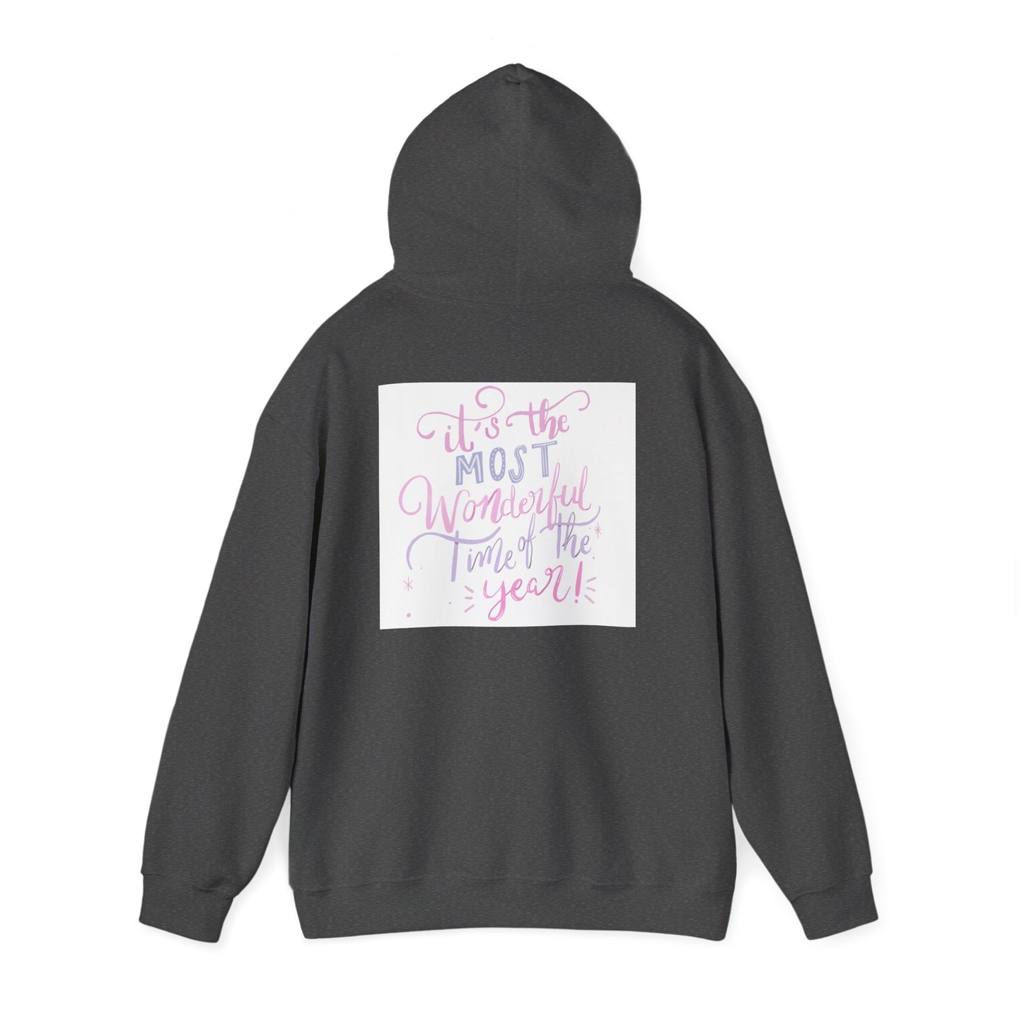 Hoodie — "It's the Most Wonderful Time of the Year" Pastel Holiday Hoodie